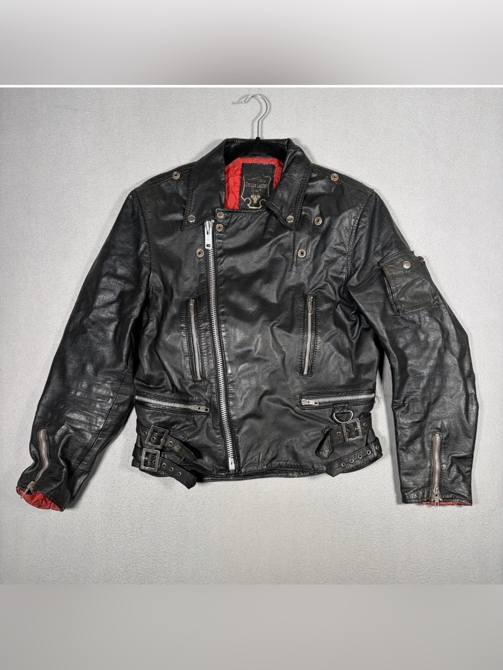 Campri Manx Leather Jacket Small/Medium Black Tsugihagi Metal Punk Rock Hardcore